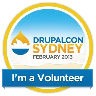 Drupalcon sydney - I’m a Volunteer