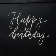 Happy Birthday text