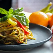 Plate of delicious pasta